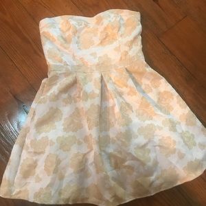 Modcloth Soieblu Champagne Formal Dress